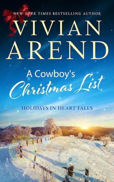 Book cover for A Cowboy's Christmas List by Vivian Arend